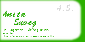 anita suveg business card